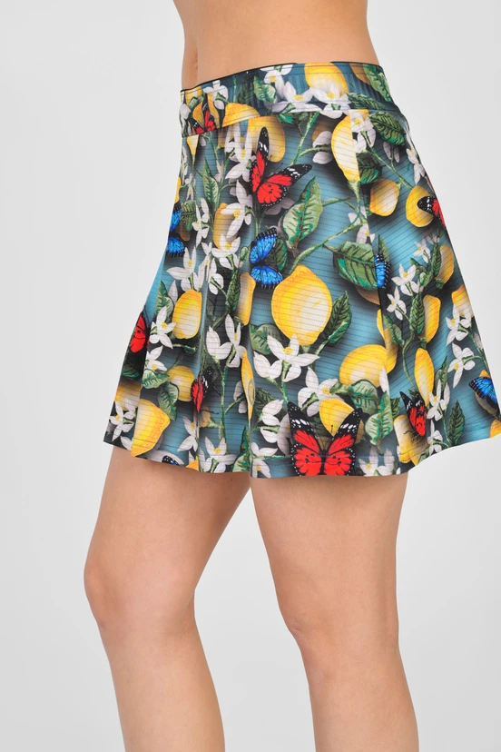 Spódnica sportowa z legginsami plisowana Limone - packshot