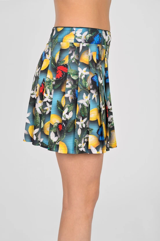 Spódnica sportowa z legginsami plisowana Limone - packshot