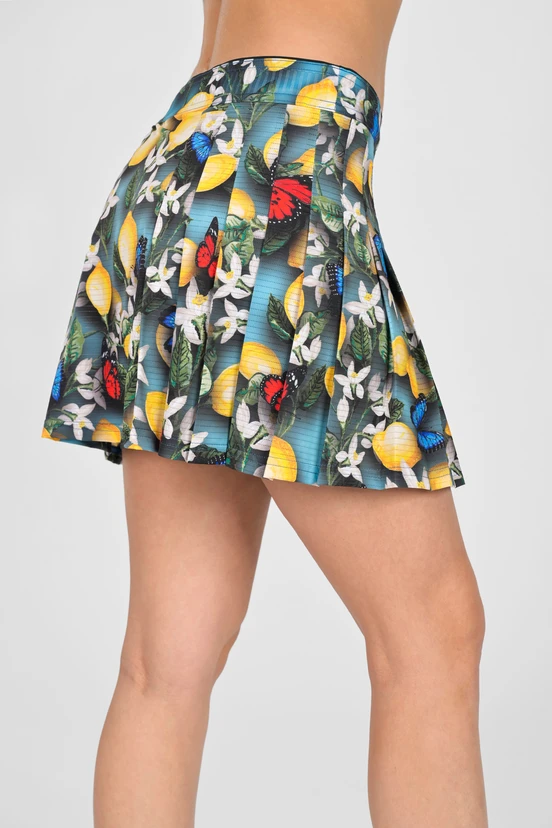 Spódnica sportowa z legginsami plisowana Limone - packshot