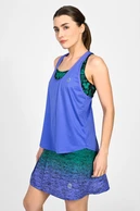 Spódnica sportowa z legginsami plisowana Melange Verde-Viola - packshot