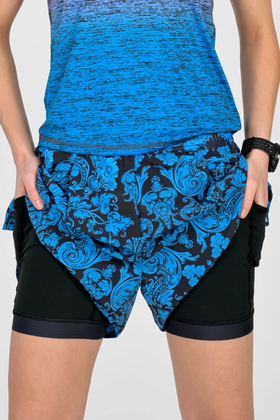 Spódnico-spodenki sportowe z legginsami Skort Ornamo Azzurro - packshot