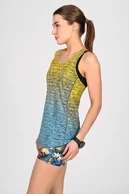 Tank top bokserka damska Melange Turchese-Limone - packshot