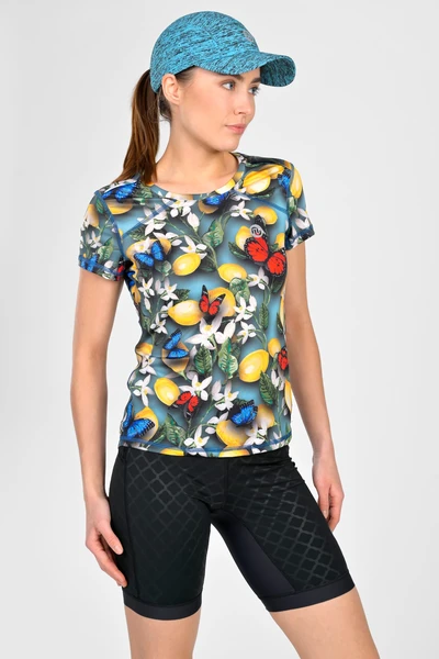 Trail T-shirt with pockets on the arms Limone