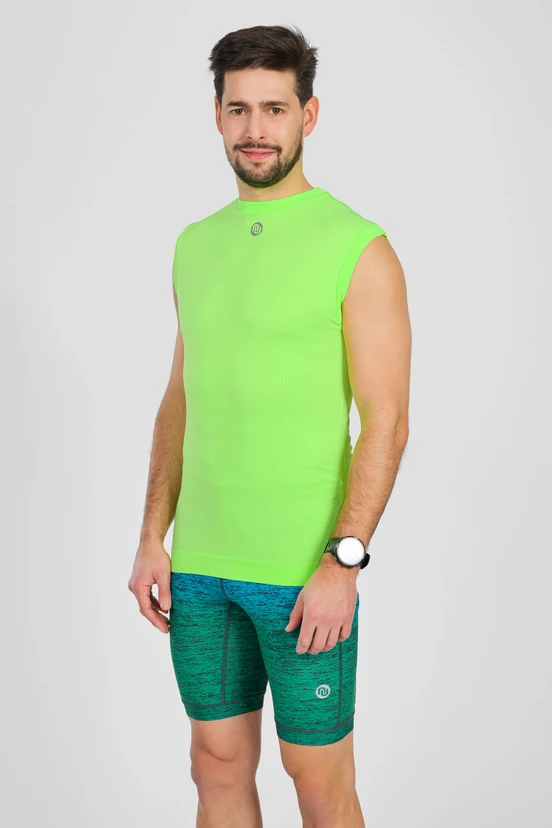 Ultra Short Sleeve Tank Top GloLime - packshot