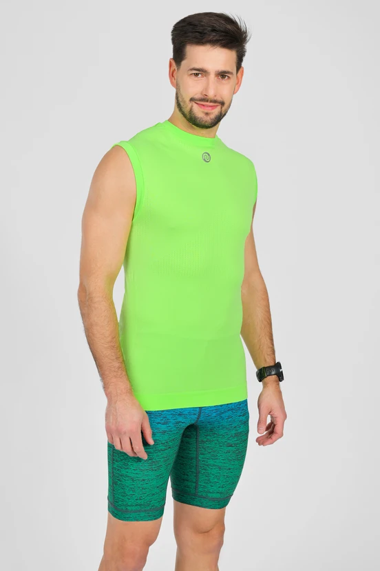 Ultra Short Sleeve Tank Top GloLime - packshot