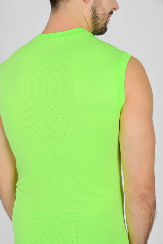 Ultra Short Sleeve Tank Top GloLime - packshot