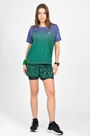 Volné sportovní tričko Melange Verde-Viola - packshot