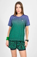 Volné sportovní tričko Melange Verde-Viola - packshot