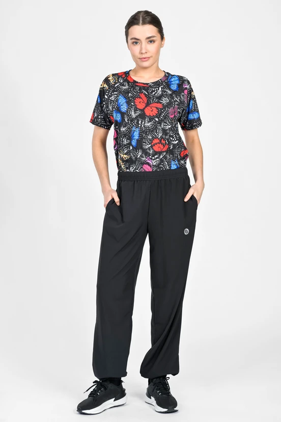 Women's loose sweatpants Black - packshot