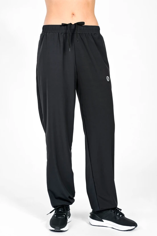 Women's loose sweatpants Black - packshot