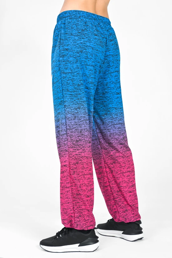 Women's loose sweatpants Melange Azzurro-Rosa - packshot