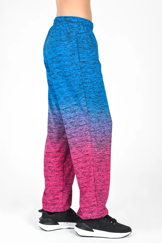 Women's loose sweatpants Melange Azzurro-Rosa - packshot