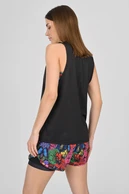 Women's sleeveless shirt Black - packshot
