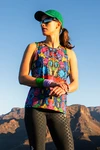 Women's sleeveless shirt Mosaic Ritmo