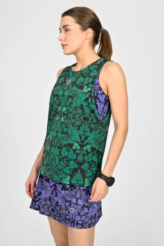 Women's sleeveless shirt Ornamo Verde - packshot