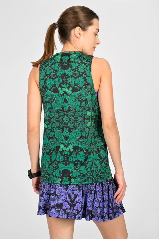 Women's sleeveless shirt Ornamo Verde - packshot