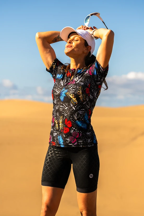 Women's sports T-shirt Zip Butterfly - packshot