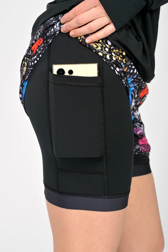 Women's sports shorts with leggings Butterfly - packshot