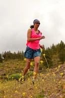 Women's sports shorts with leggings Ornamo Azzurro - packshot