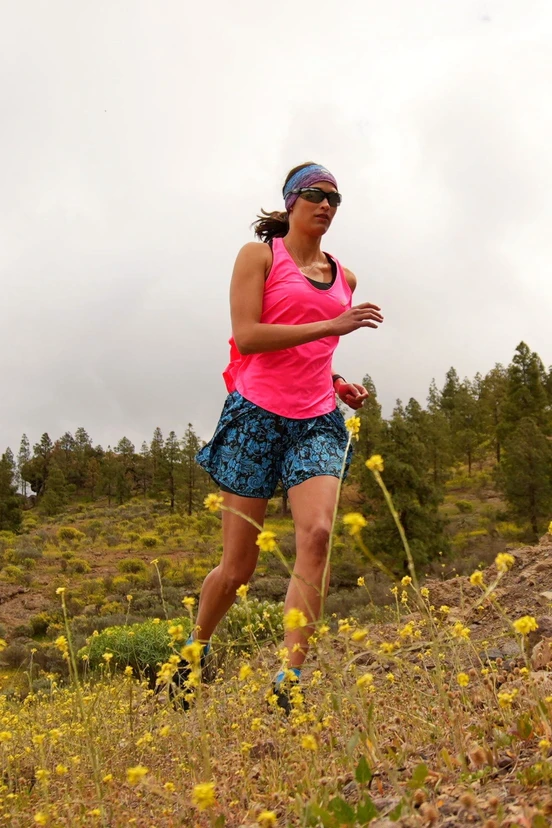 Women's sports shorts with leggings Ornamo Azzurro - packshot