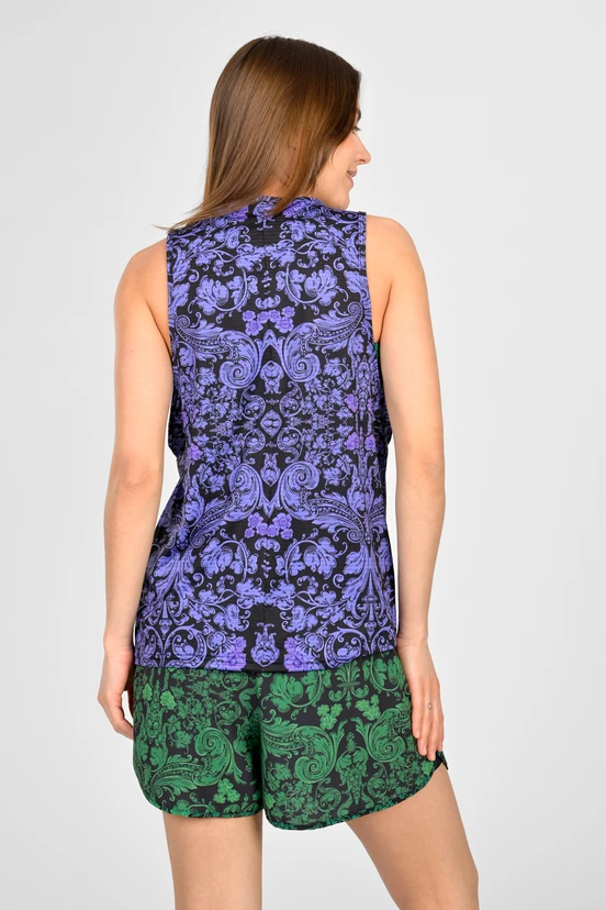 Women's sports shorts with leggings Ornamo Verde - packshot