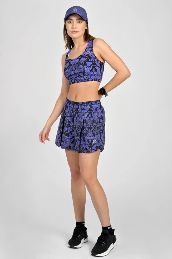 Women's sports shorts with leggings Ornamo Viola - packshot