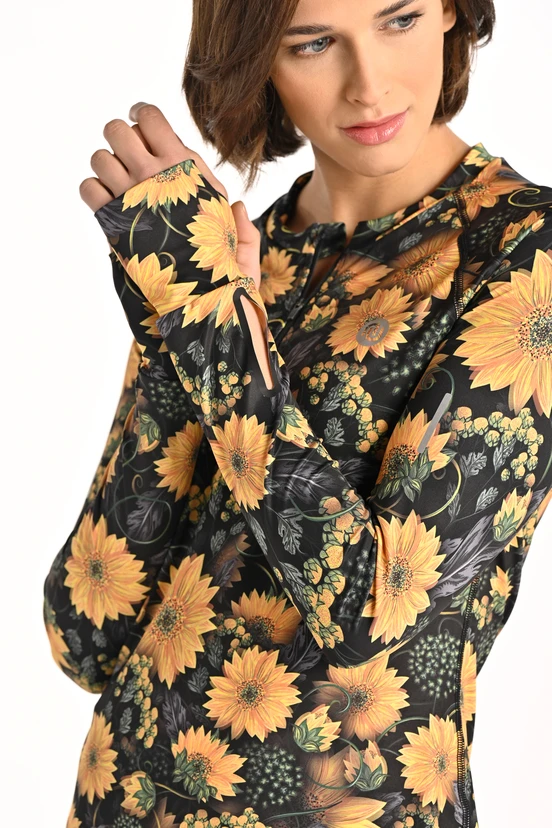 Blouse Zip Sunflowers - packshot