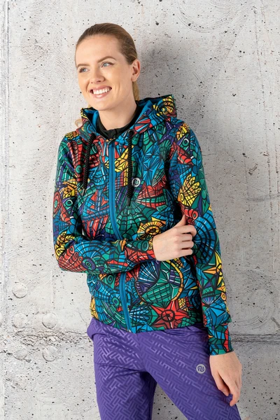 Bluza Bomberka Z Kapturem Mosaic Lumo - NVK-12M4