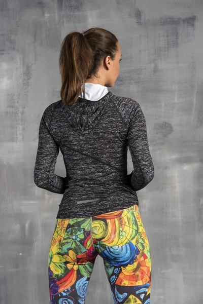 Bluza treningowa z kapturem Graphite Melange - LBK-912 - Sample