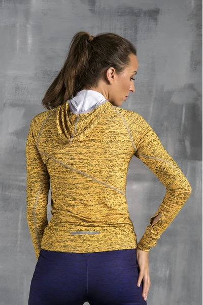 Bluza treningowa z kapturem Amber Melange - LBK-722 - Sample