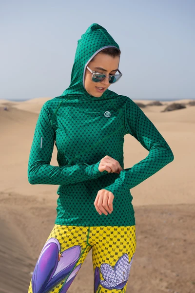 Bluza treningowa z kapturem Galaxy Green - LBK-9G5