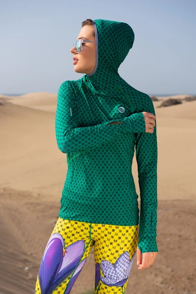 Bluza treningowa z kapturem Galaxy Green - LBK-9G5 - Sample