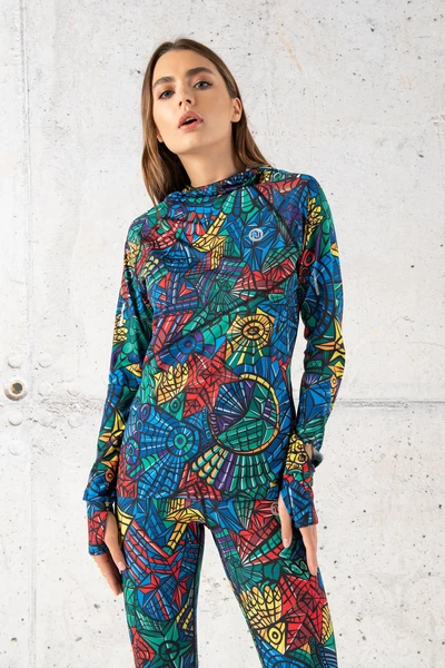 Bluza treningowa z kapturem Mosaic Lumo Limited - LBK-12M4 - Sample