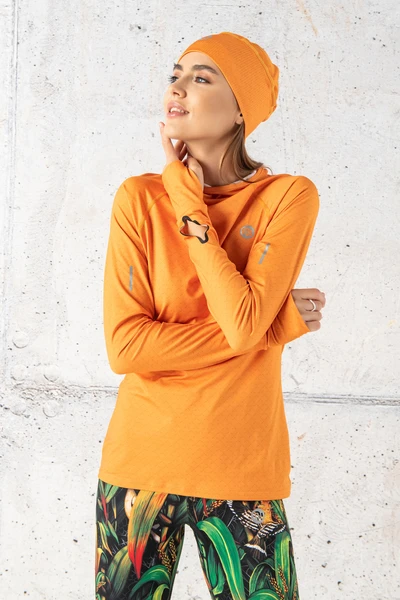 Bluza treningowa z kapturem Orange Mirage - LBK-11X3