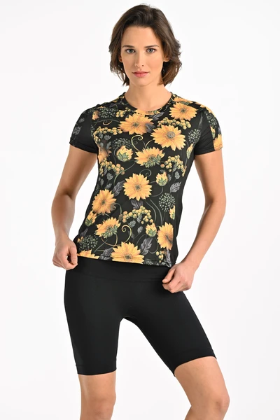 Koszulka sportowa Basic Sunflowers