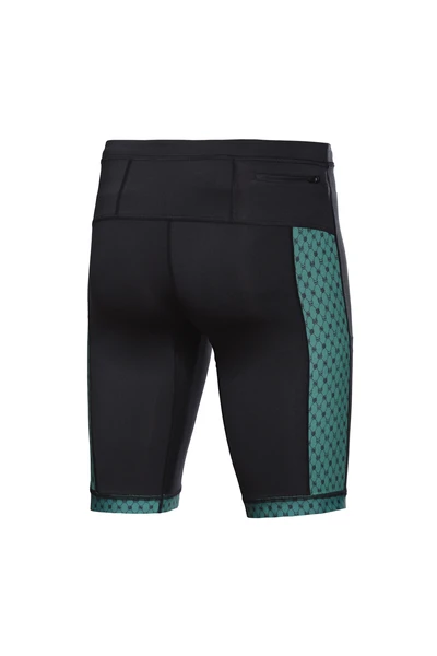 Legginsy Krótkie Black - Galaxy Green - OLKT-90-9G5 - Sample