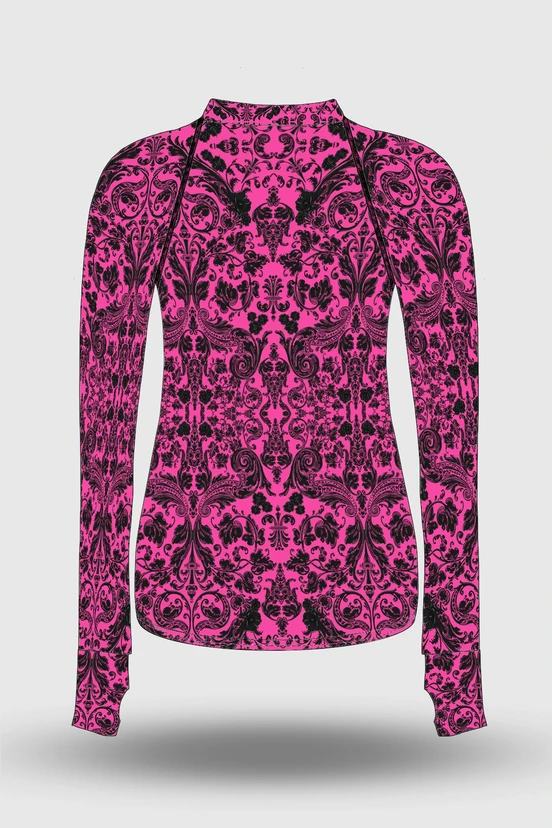 Preorder Blouse Zip Ornamo Pink - packshot