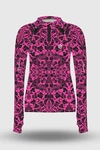 Preorder Blouse Zip Ornamo Pink