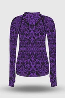 Preorder Blouse Zip Ornamo Purple - packshot