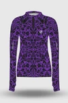 Preorder Blouse Zip Ornamo Purple