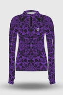Preorder Blouse Zip Ornamo Purple - packshot