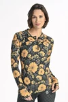 Preorder Blouse Zip Sunflowers