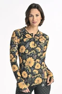 Preorder Blouse Zip Sunflowers - packshot