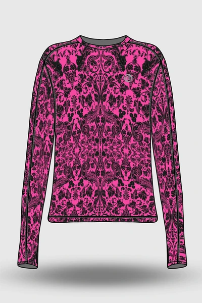 Preorder Bluza Basic Ornamo Pink