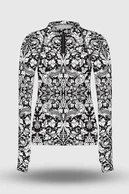 Preorder Bluza Zip Ornamo White-Black - packshot