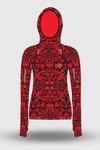 Preorder Bluza z kapturem Ornamo Red-Black