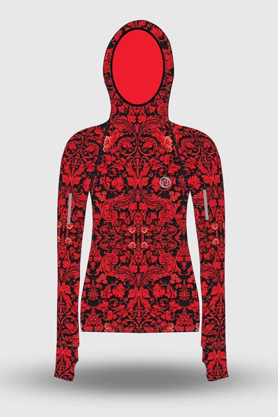 Preorder Bluza z kapturem Ornamo Red-Black