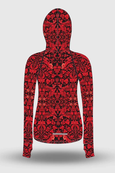 Preorder Bluza z kapturem Ornamo Red-Black