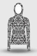 Preorder Bluza z kapturem Ornamo White-Black - packshot