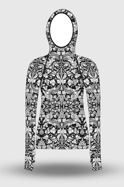 Preorder Bluza z kapturem Ornamo White-Black